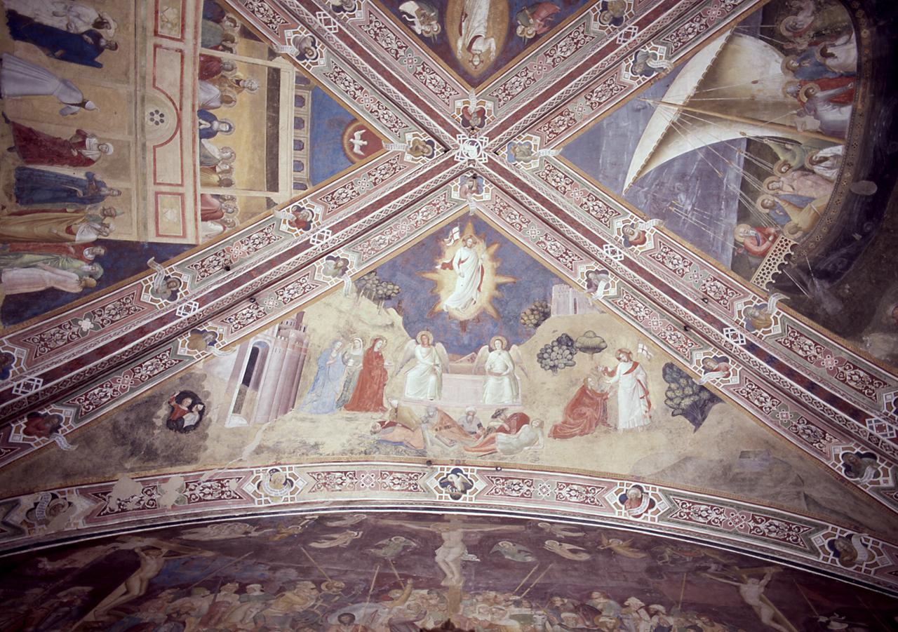 apparizione di Cristo risorto a Santa Maria Maddalena (dipinto) di Bonaiuti Andrea detto Andrea da Firenze, Antonio Veneziano (sec. XIV) 