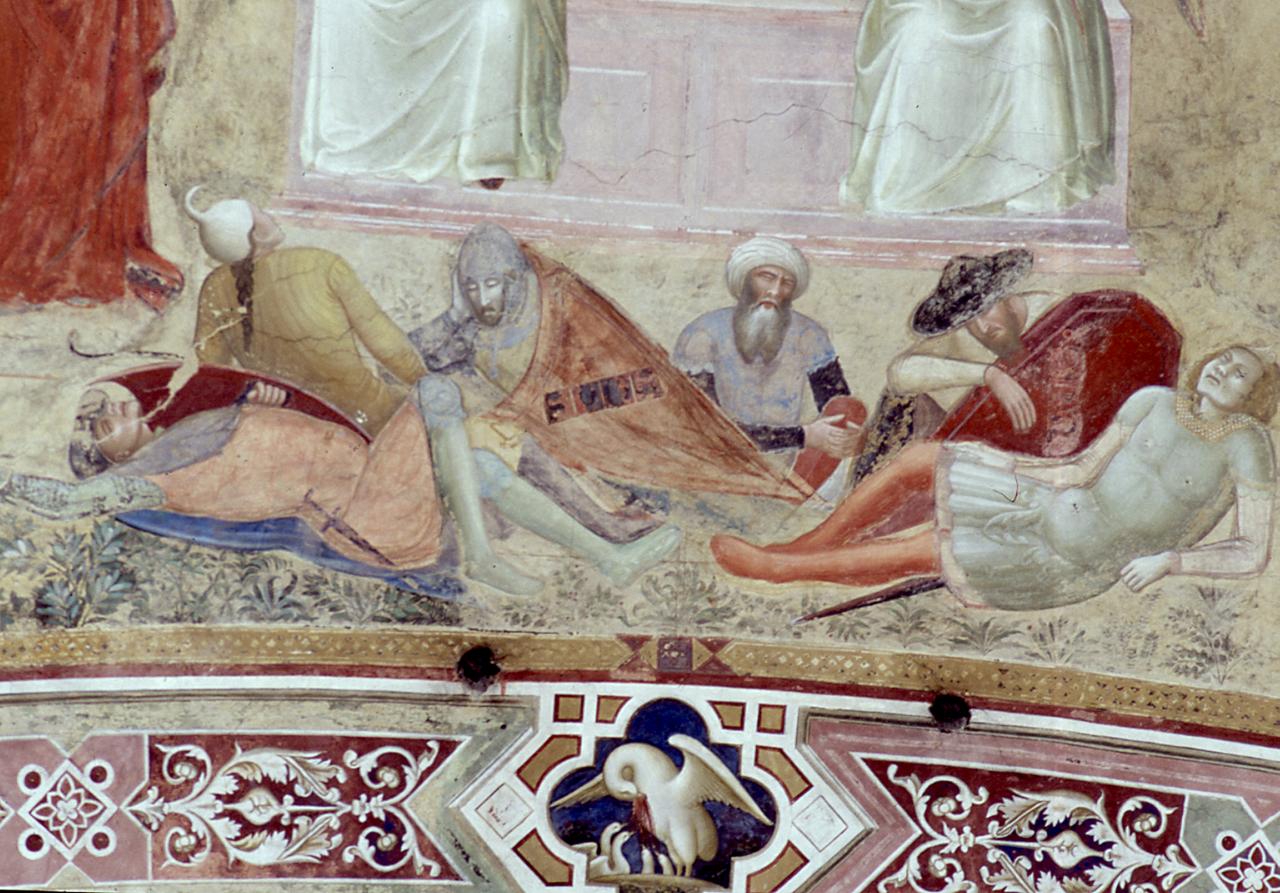 apparizione di Cristo risorto a Santa Maria Maddalena (dipinto) di Bonaiuti Andrea detto Andrea da Firenze, Antonio Veneziano (sec. XIV) 