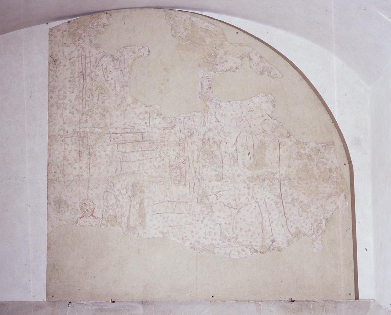 presentazione di Maria Vergine al tempio (sinopia) di Nardo di Cione (cerchia) (sec. XIV)