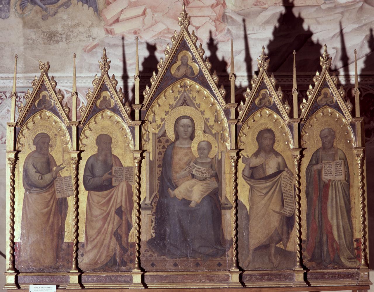 Madonna con Bambino e Santi (polittico) di Daddi Bernardo (sec. XIV)