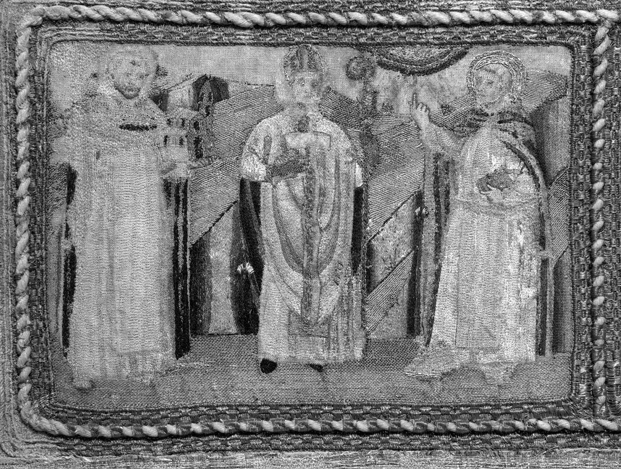 episodi della vita della Madonna e santi (paliotto) - manifattura fiorentina (sec. XV)