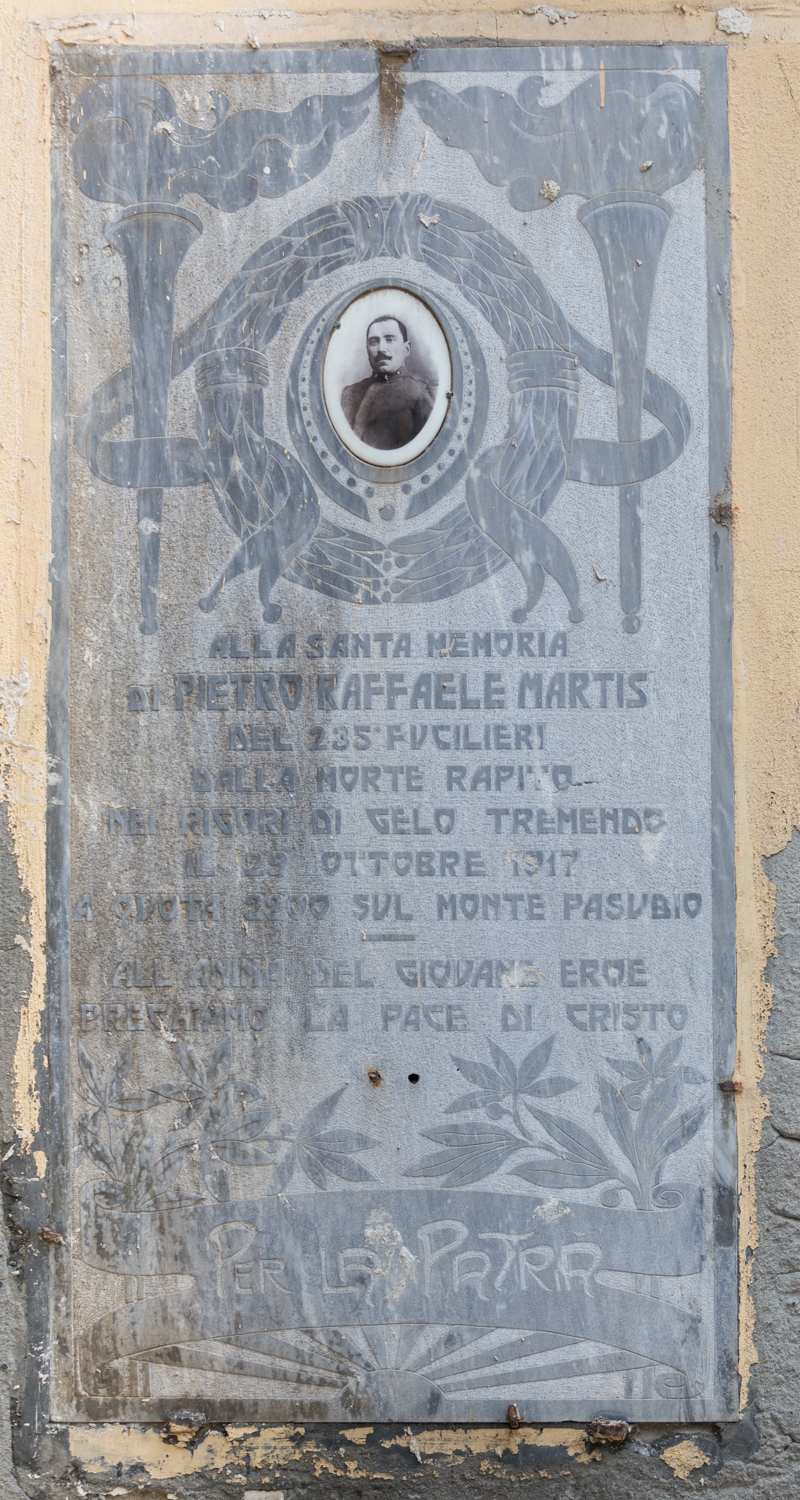 Pietro Raffaele Martis, soggetto assente (monumento ai caduti - a lapide) - ambito cagliaritano (sec. XX)