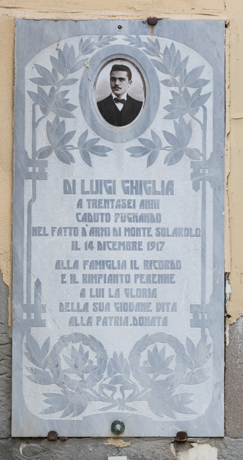 Luigi ghiglia, soggetto assente (monumento ai caduti - a lapide)