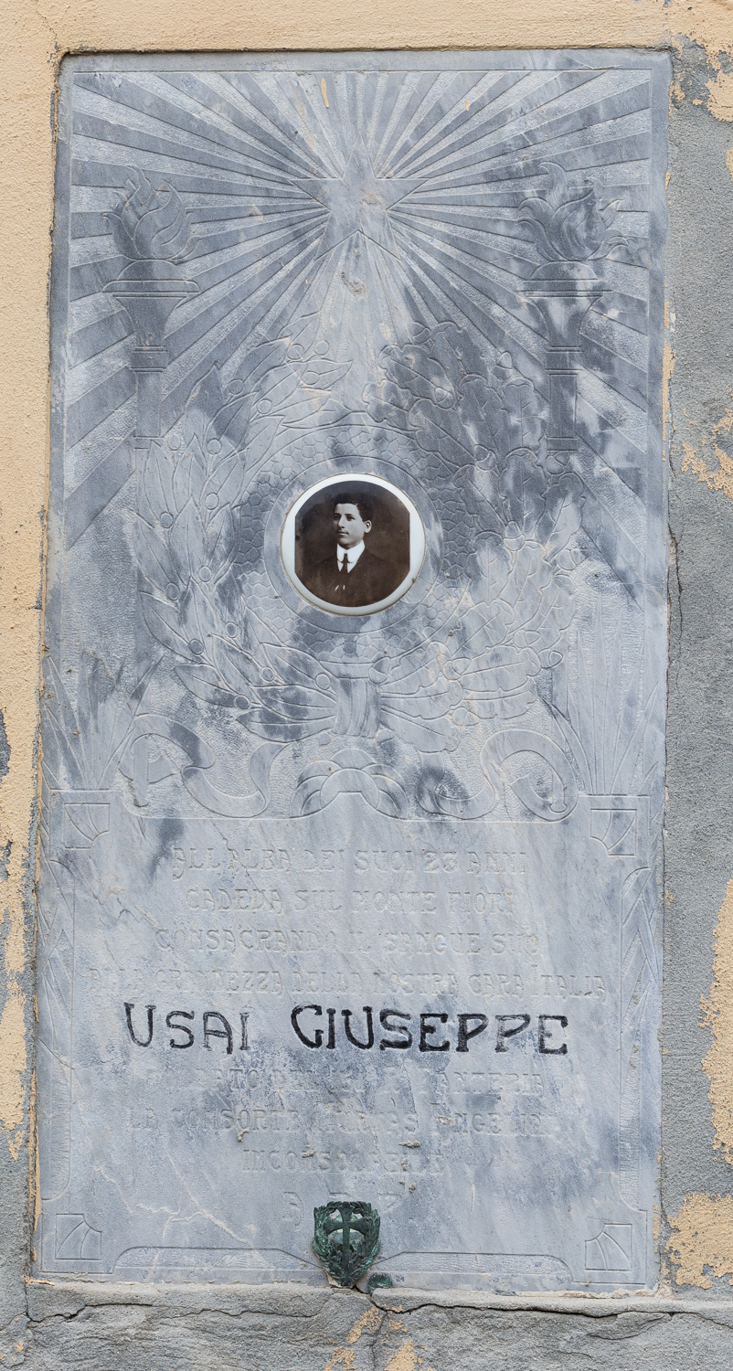 Giuseppe Usai, soggetto assente (monumento ai caduti - a lapide) - ambito cagliaritano (sec. XX)