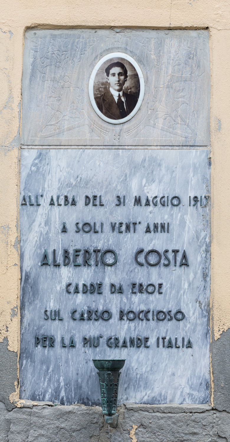 Alberto Costa, soggetto assente (monumento ai caduti - a lapide) - ambito cagliaritano (sec. XX)