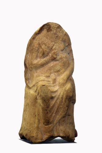 divinità femminile assisa in trono (statuetta) (seconda metà sec. IV a.C)