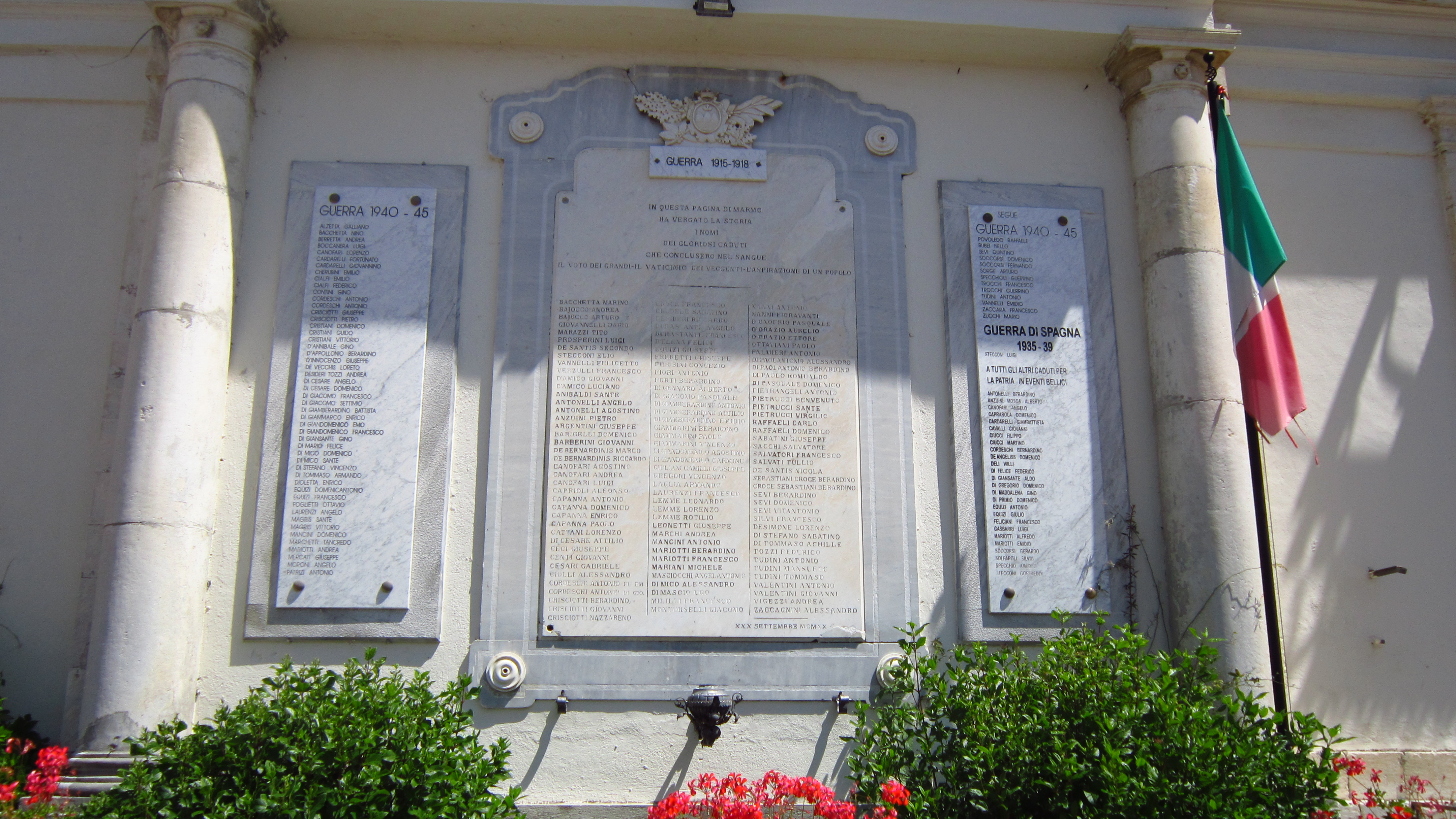 lapide commemorativa ai caduti - ambito abruzzese (XX)