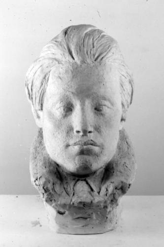 testa d'uomo (scultura) di Martinez Gaetano (sec. XX)