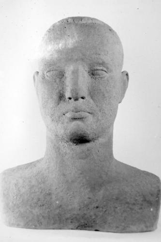 testa d'uomo (scultura) di Martinez Gaetano (sec. XX)