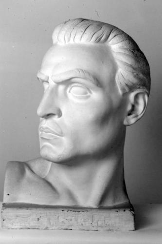 testa d'uomo (scultura) di Trono A (sec. XX)