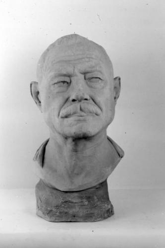 testa d'uomo (scultura) - ambito salentino (primo quarto sec. XX)