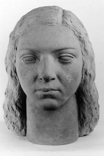testa di donna (scultura) - ambito salentino (primo quarto sec. XX)