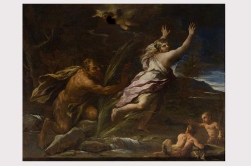 Pan e Siringa (dipinto) di Giordano Luca (attribuito) (sec. XVII)