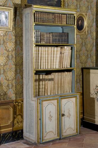 armadio libreria, serie - ambito italiano (fine sec. XIX)