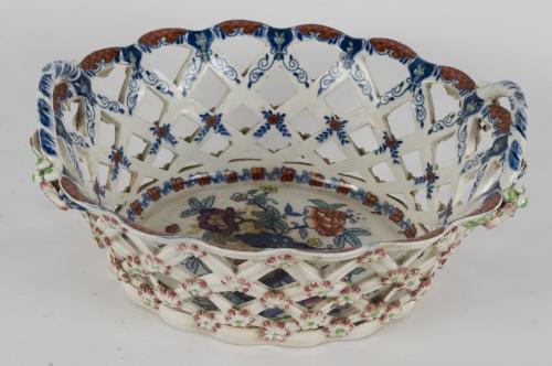 cestino, coppia - manifattura italiana (secc. XIX/ XX)