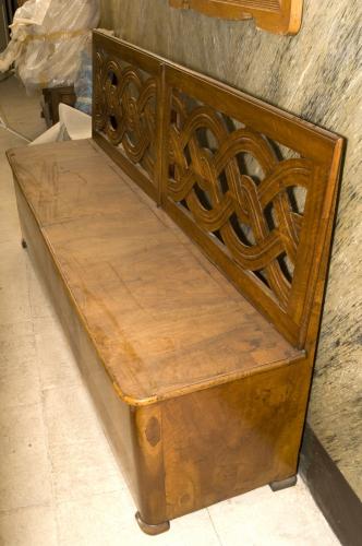 cassapanca - ambito Italia meridionale (inizio sec. XX)