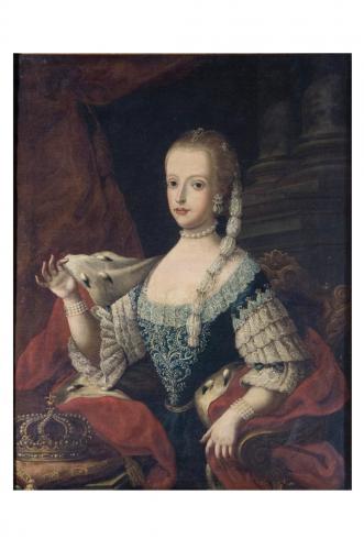Ritratto di regina (dipinto) - ambito Italia meridionale (sec. XVIII)