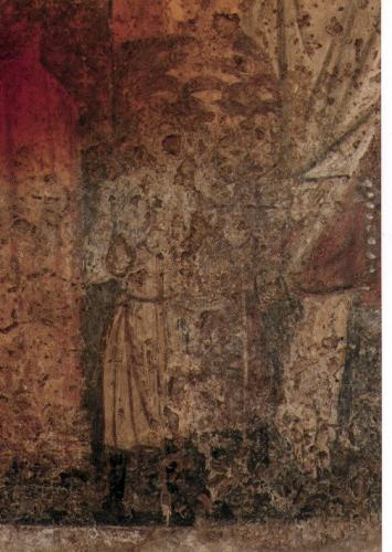 figura maschile (dipinto) - ambito pugliese (fine/ inizio secc. XIII/ XIV)