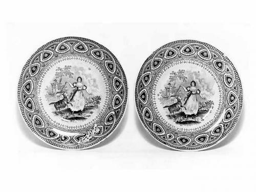 piattino, coppia - ambito Italia meridionale (secc. XIII/ XIX)