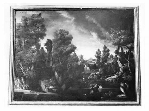 paesaggio (dipinto) - ambito napoletano (sec. XVIII)