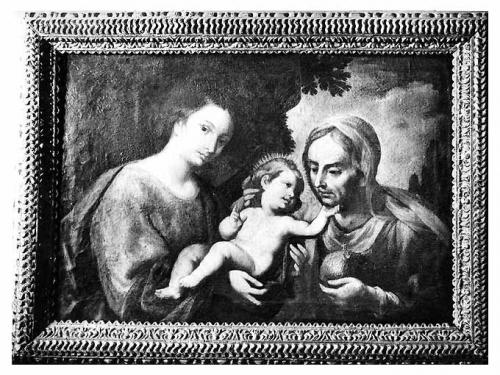 Madonna con Bambino e Sant'Anna (dipinto) di Gliri Nicola (cerchia) (fine sec. XVII)