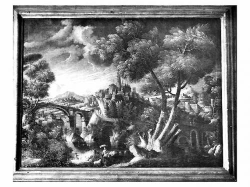 paesaggio (dipinto) - ambito napoletano (sec. XVIII)