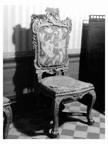 sedia, serie - manifattura pugliese (prima metà sec. XVIII)