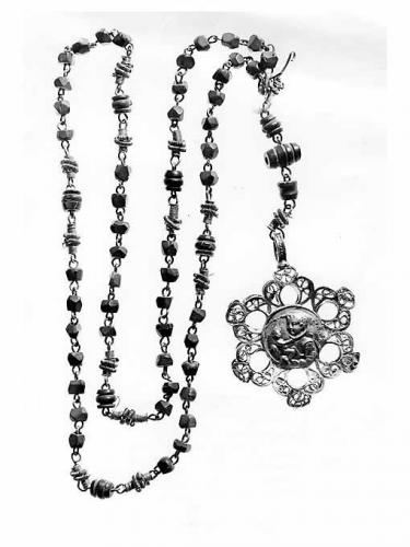 corona del rosario - ambito Italia meridionale (secc. XIII/ XIX)