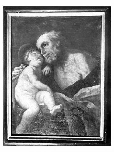 San Giuseppe e Gesù Bambino (statua) di Miglionico Andrea (attribuito) (sec. XVIII)