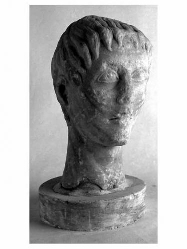 Testa di giovinetto (scultura) - ambito pugliese (prima metà sec. XIII)