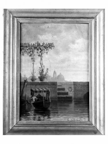 paesaggio (dipinto) di De Rubellis Francesco (sec. XIX)