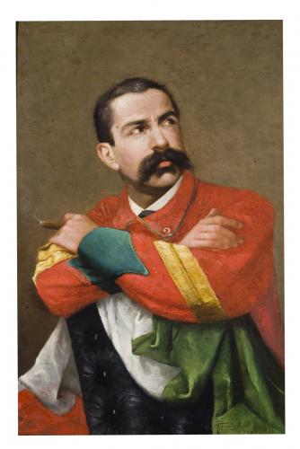 Ritratto di Francesco Valentino (dipinto) di Forcignanò Giuseppe (sec. XIX)