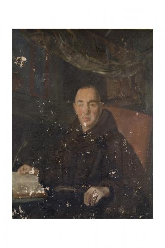 Ritratto di Frà Giuseppe del Pozzo (dipinto) - ambito pugliese (fine sec. XIX)