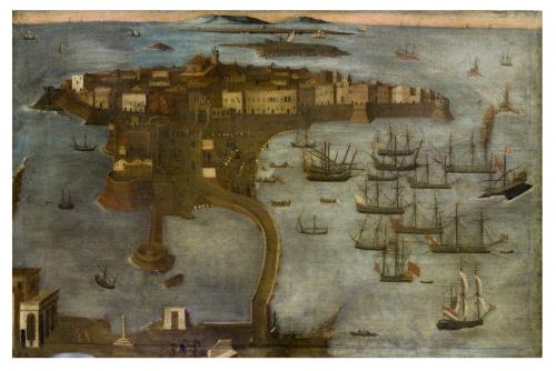 Veduta di Gallipoli (dipinto) - ambito Italia meridionale (sec. XVII)