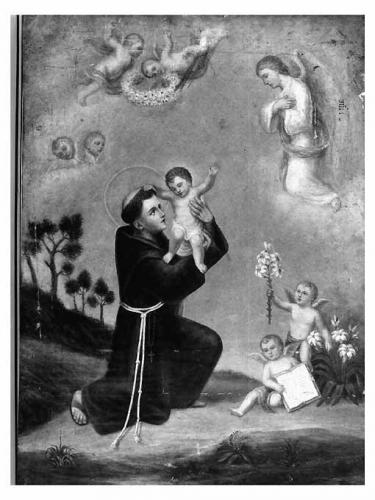 Sant'Antonio da Padova (dipinto) - ambito pugliese (seconda metà sec. XIX)