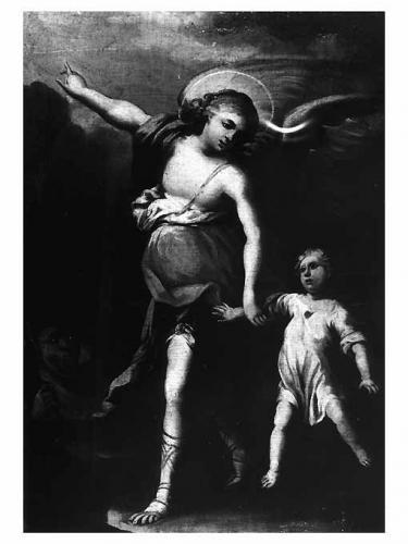 angelo custode (dipinto) - ambito pugliese (prima metà sec. XVIII)