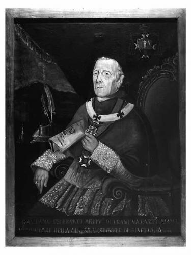 Ritratto di Gaetano De Franci, arcivescovo di Trani (dipinto) - ambito pugliese (sec. XIX)