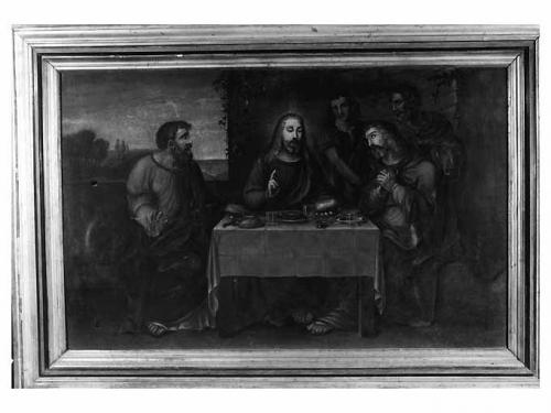 cena in Emmaus (dipinto) di Palumbo Girolamo (ultimo quarto sec. XIX)