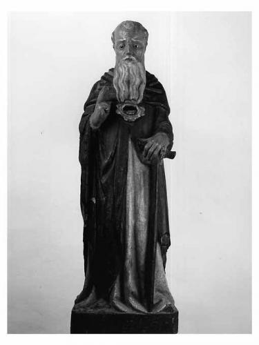 Sant'Antonio Abate (reliquiario - a statua) - ambito Italia meridionale (seconda metà sec. XVII)