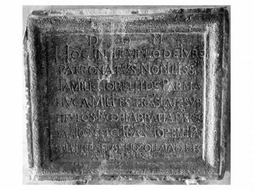 lapide - ambito pugliese (sec. XVII)