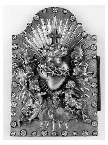 Sacro Cuore di Gesù (sportello di tabernacolo) di Catello Vincenzo (sec. XIX)
