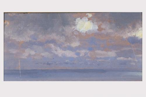 Studio di nubi, marina con nubi (dipinto) di De Nittis Giuseppe Gaetano (sec. XIX)