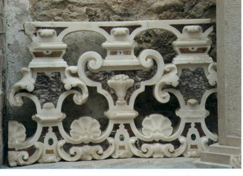 balaustrata, frammento - ambito Italia meridionale (prima metà sec. XVIII)