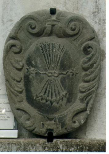 stemma della famiglia Saetta (scultura) - ambito pugliese (sec. XVII)