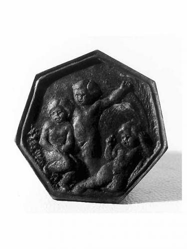 Capriccio, putti alati (piatto) di Fiore Nicola (sec. XX)