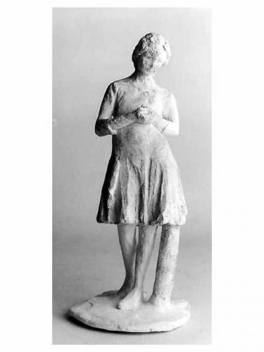 Lola, figura femminile (statuetta, serie) di Fiore Nicola (sec. XX)