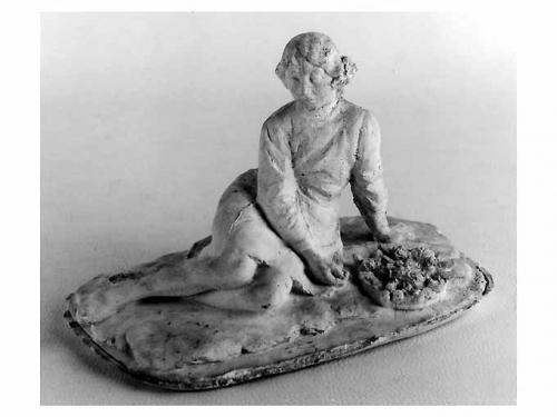 Lina e le rose, figura femminile (statuetta, serie) di Fiore Nicola (sec. XX)