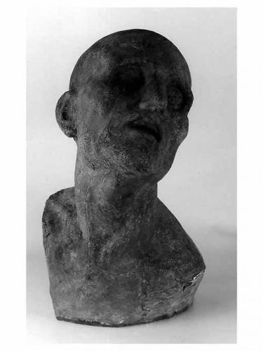 La Carità, testa d'uomo (busto, frammento) di Fiore Nicola (sec. XX)