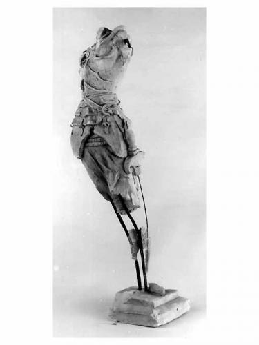 Giovanna d'Arco (statuetta, frammento) di Fiore Nicola (sec. XX)