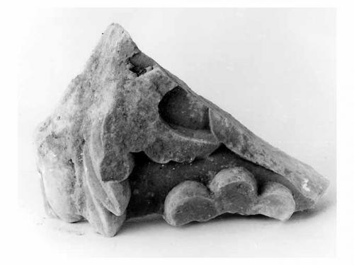 lastra, frammento - ambito Italia meridionale (secc. XVI/ XVII)